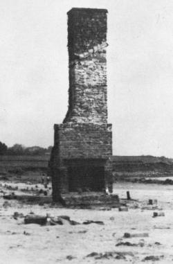 An abandoned chimney.
